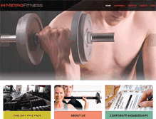 Tablet Screenshot of metrofitnessohio.com